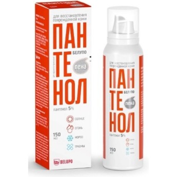 Пена ПАНТЕНОЛ БЕЛУПО 5% 150 мл Пена ПАНТЕНОЛ БЕЛУПО 5% 150 мл